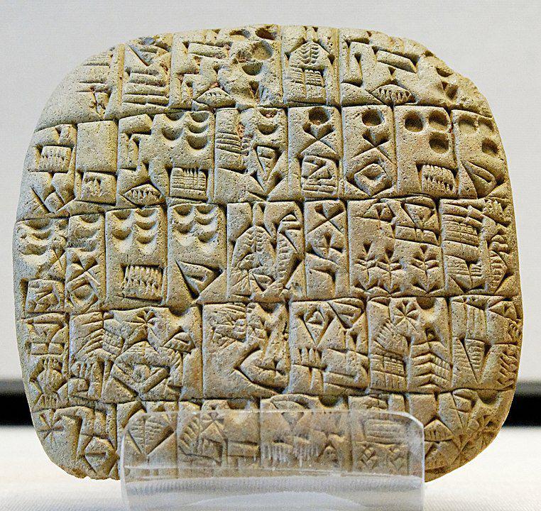 ilustrasi aksara paku (Wikimedia.org/Marie-Lan Nguyen)