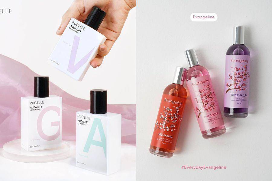 Rekomendasi parfum. (instagram.com/evangeline.id / instagram.com/pucelleid)