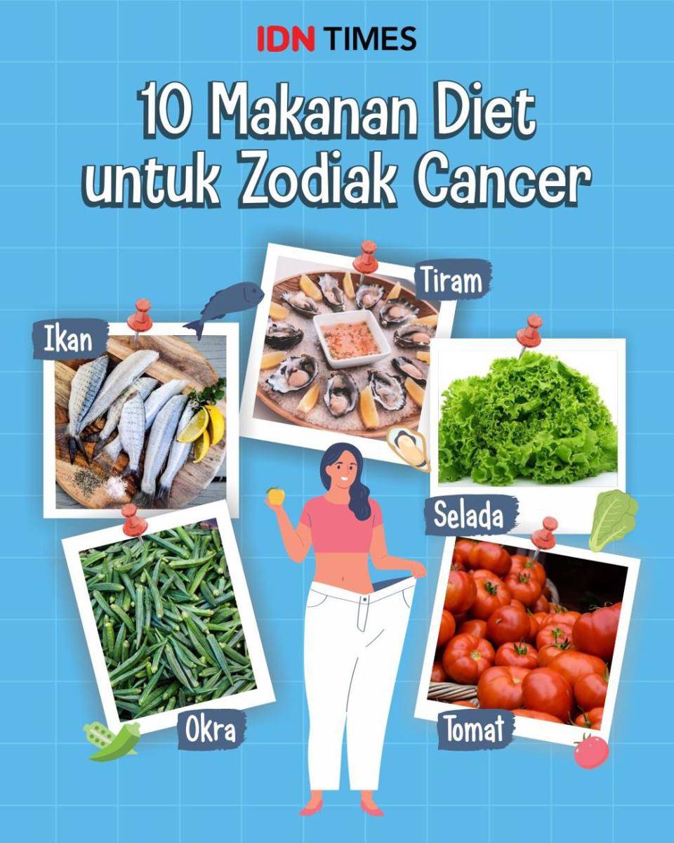 Infografis makanan diet untuk Si Cancer (IDN Times/Sukma Mardya Shakti)