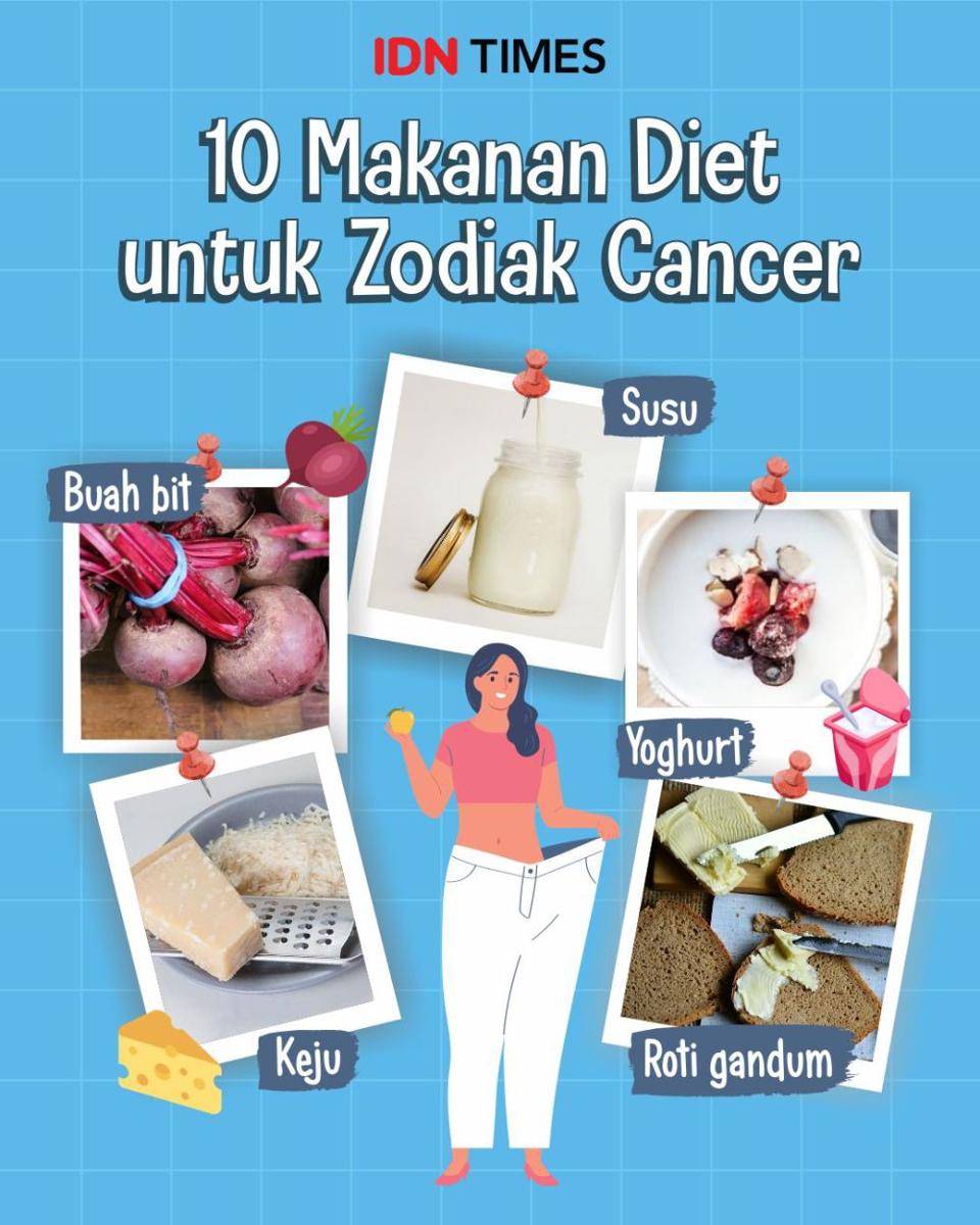 Infografis makanan diet untuk Si Cancer (IDN Times/Sukma Mardya Shakti)