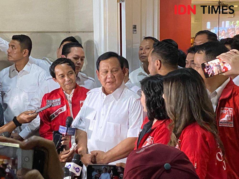 Prabowo Subianto sambangi DPP PSI bahas Pemilu 2024 (IDN Times/Irfan Fathurohman)