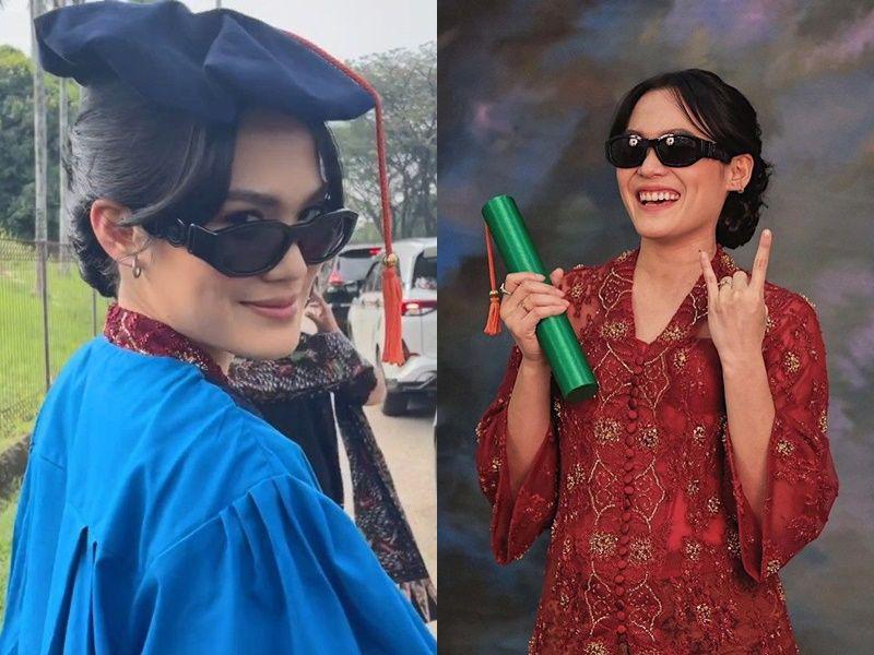 7 Potret Wisuda Sheryl Sheinafia, Nyentrik Pakai Kacamata Hitam