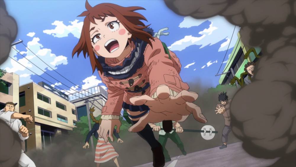 Himiko berubah menjadi Ochaco. (dok. Bones/My Hero Academia)