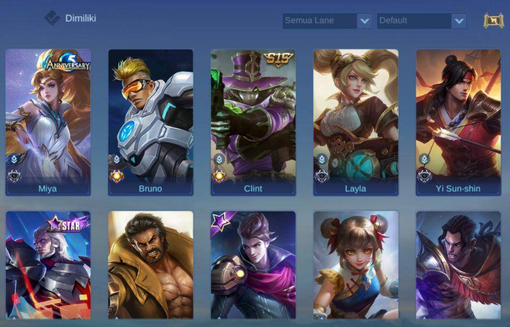 daftar hero marksman (dok. Moonton/Mobile Legends)