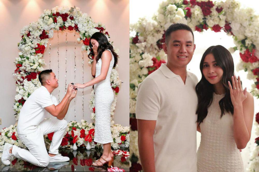 Gaya dan Dekorasi Lamaran Citra Aulia Marwan, Serba Bunga Mawar!
