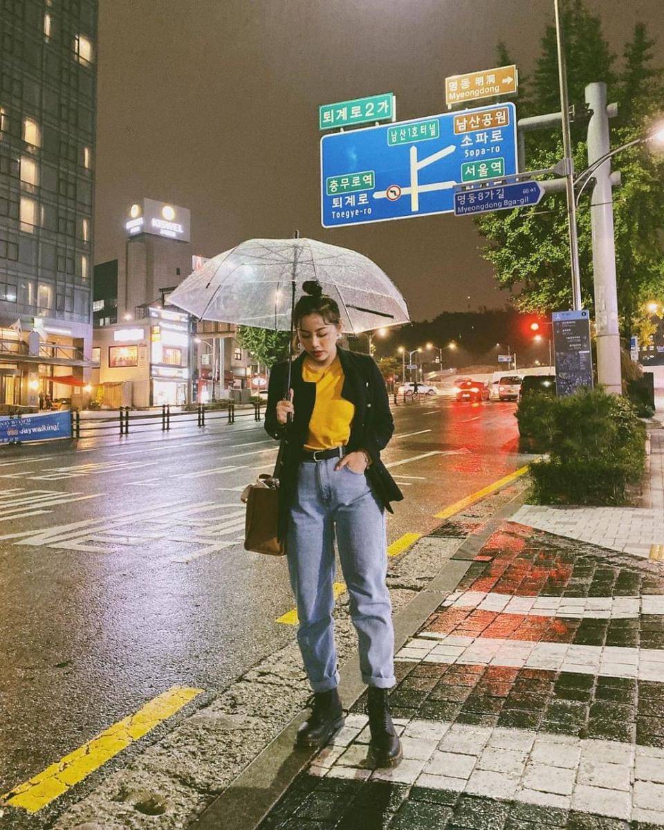 Hangout pakai celana panjang ala Ludovica Jessica (instagram.com/ludovicajessica)