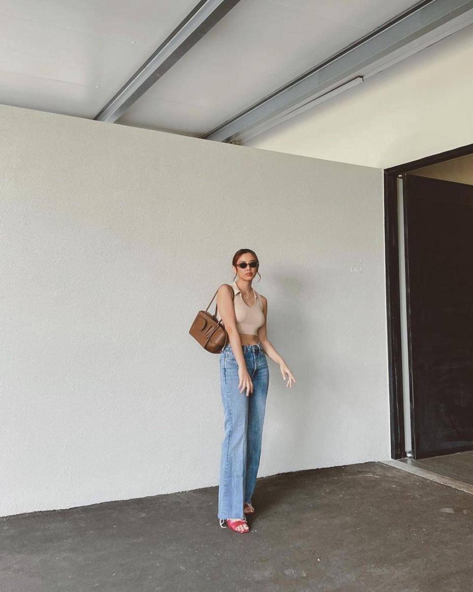 Hangout pakai celana panjang ala Ludovica Jessica (instagram.com/ludovicajessica)