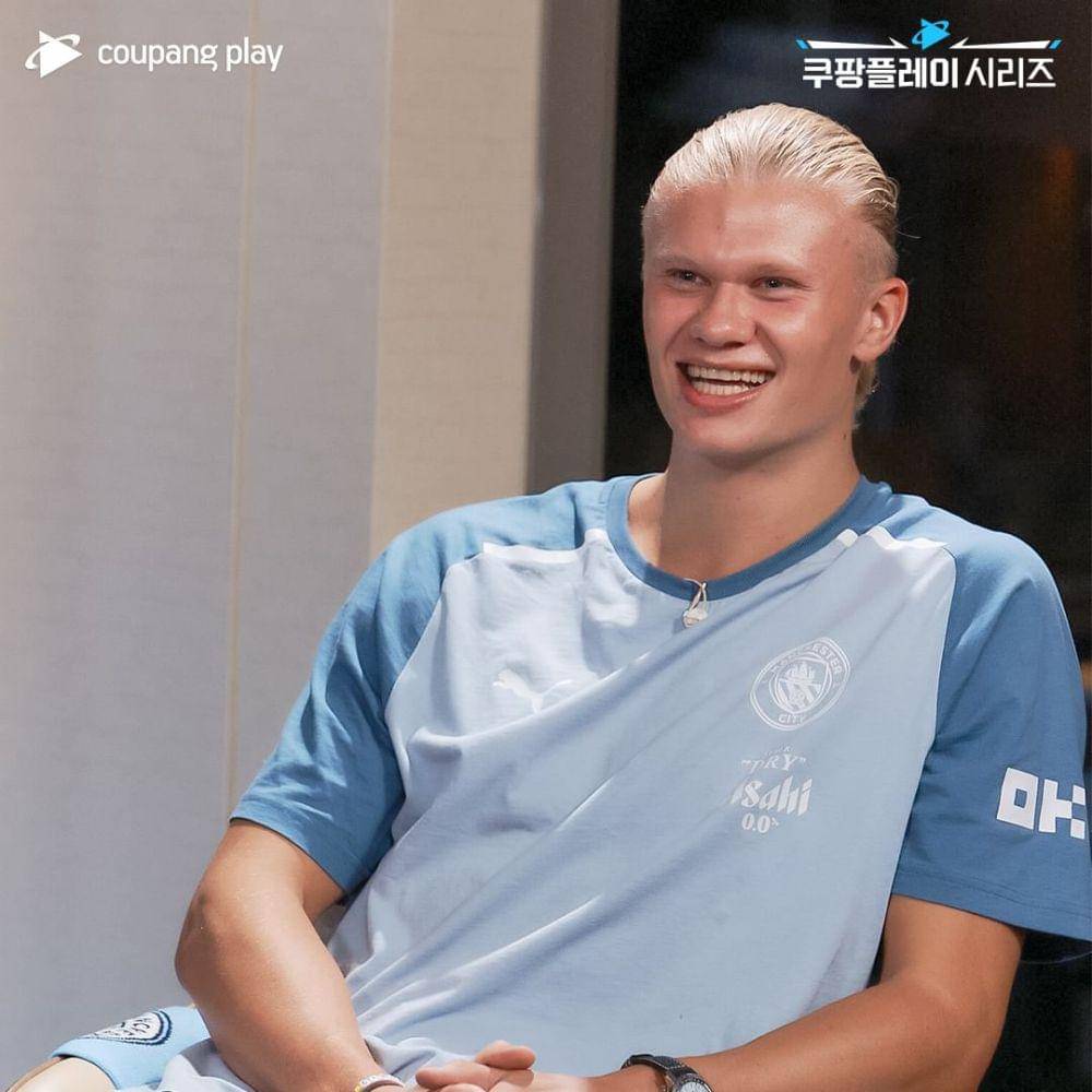 potret Erling Haaland dalam acara A Coupang Play (instagram.com/coupangplay)