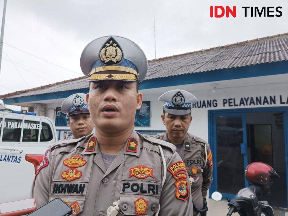 Kasatlantas Polresta Bandar Lampung, Kompol Ikhwan Syukri, Kamis (3/8/2023). (IDN Times/Tama Yudha Wiguna).