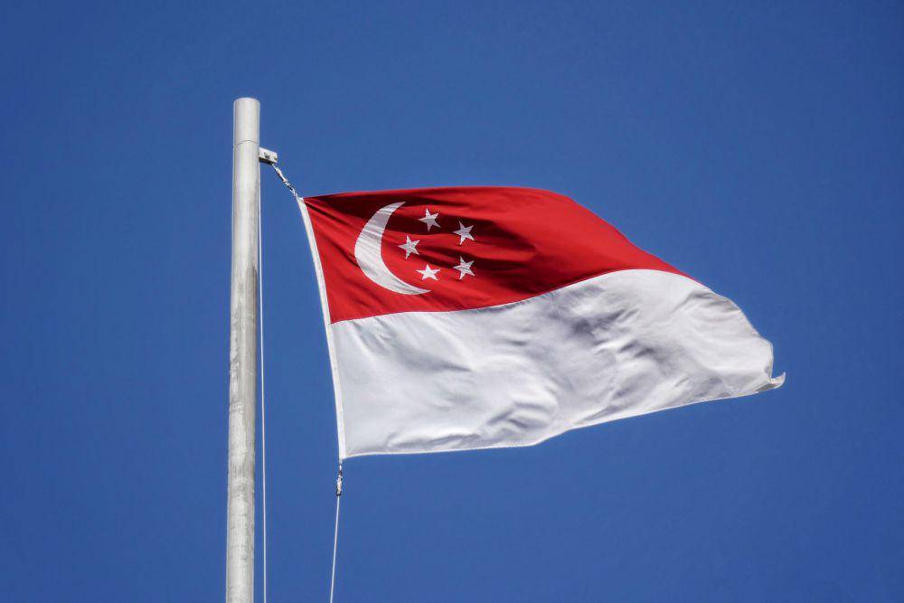 Ilustrasi bendera Singapura (unsplash.com/Justin Lim)