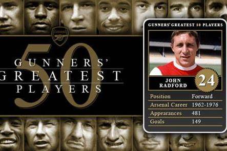 John Radford legenda Arsenal (arsenal.com)