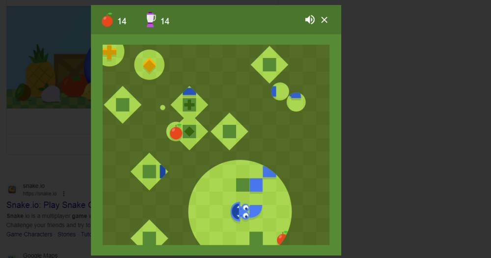 tantangan berlambang blender (dok. Google/Snake Game)