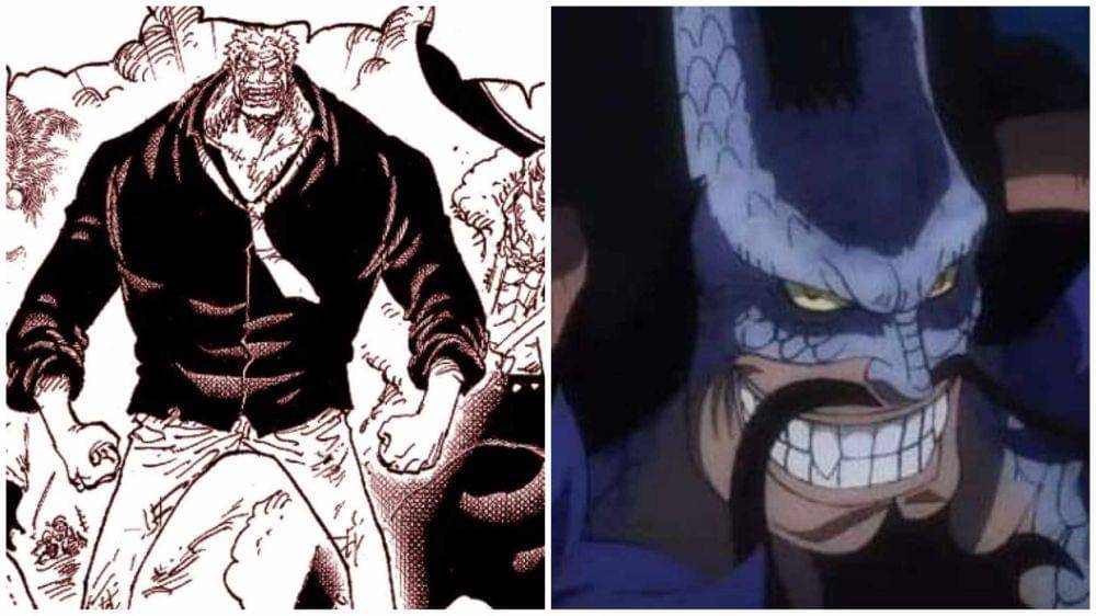 Garp dan Kaido. (Dok. Shueisha, Toei Animation, Eiichiro Oda/One Piece)