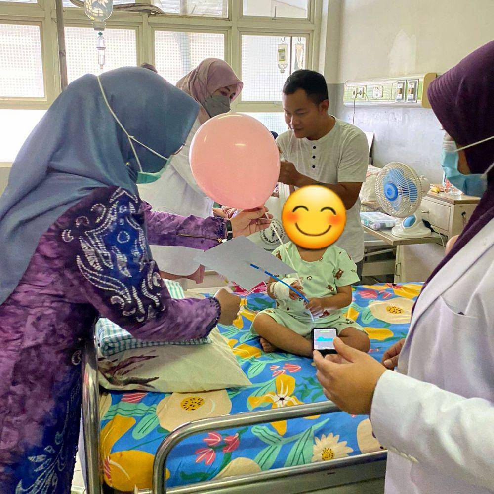 Pasien anak penderita kanker yang mendapat perawatan di RSUD Ulin Banjarmasin.