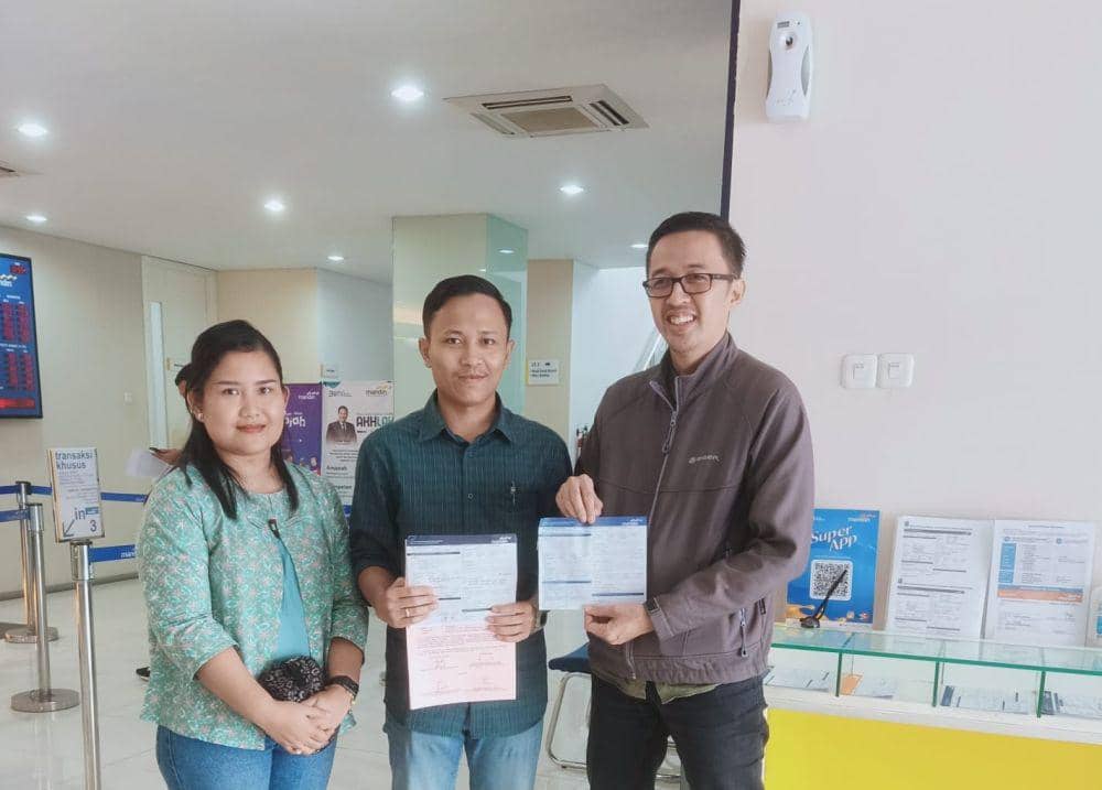 Pengembalian kerugian keuangan negara milik terdakwa Berry Yudanto dalam perkara korupsi Tukin di lingkungan Kejari Bandar Lampung. (Dok. Kejari Bandar Lampung).