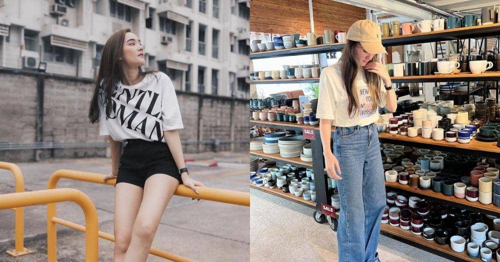 8 Ide Kombinasi T-shirt Diana Flipo, Gayanya Timeless