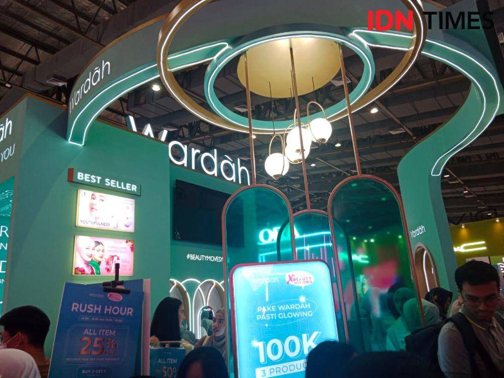 Wardah di Jakarta x Beauty pada Rabu (3/8/2023). IDN Times/Adyaning Raras