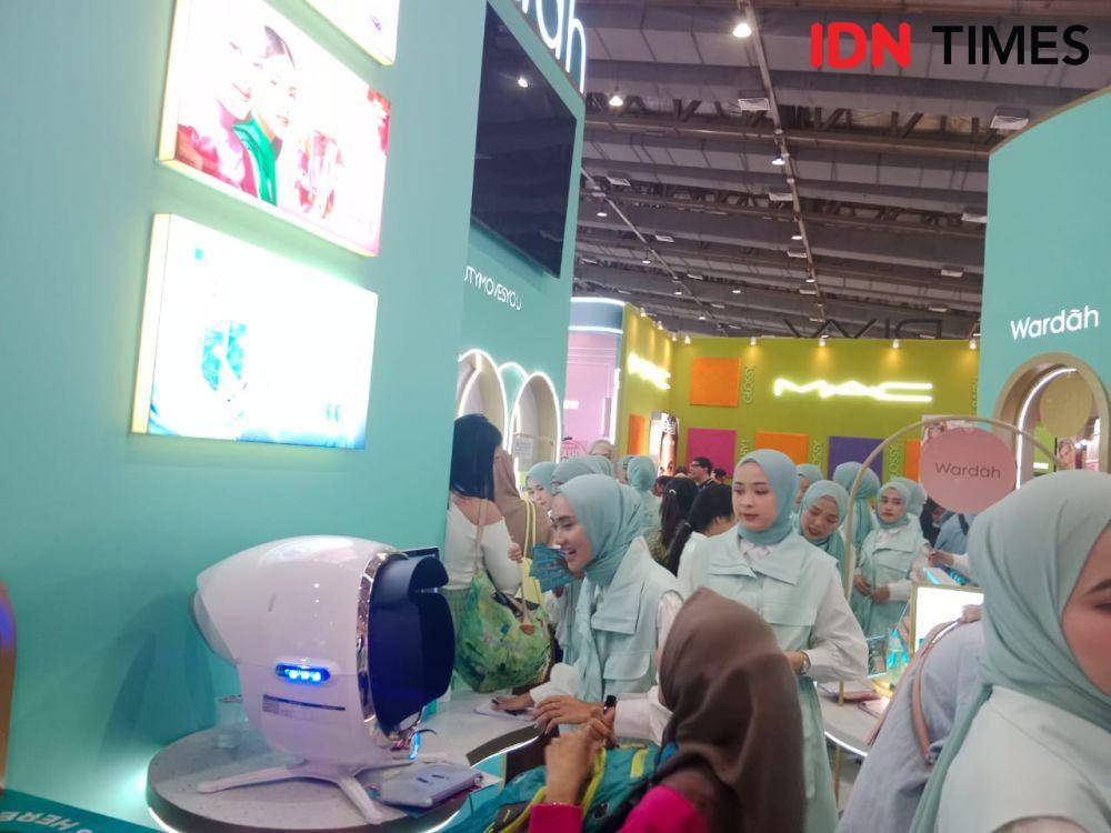 Wardah di Jakarta x Beauty pada Rabu (3/8/2023). IDN Times/Adyaning Raras