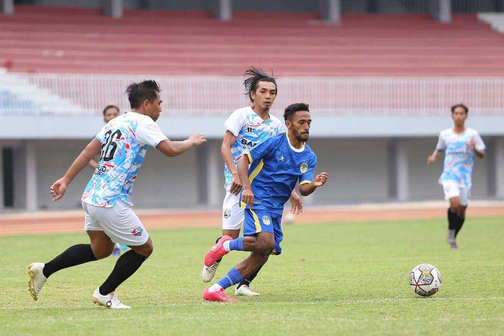 PSIM Jogja uji tanding bersama Bantul United FC, klub Liga 3 Asprov DIY di Stadion Mandala Krida Yogyakarta pada Jumat (4/8/2023).(psimjogja.id)