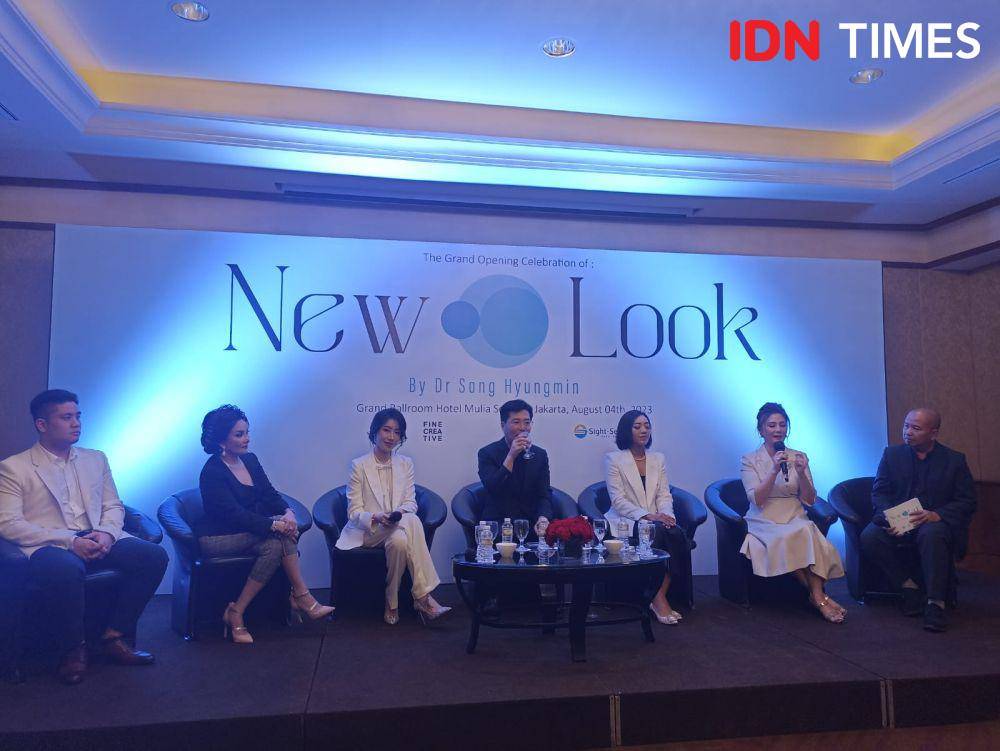 Press Conference The Grand Opening Celebration of New Look di Hotel Mulia Senayan, Jakarta. 4 Agustus 2023. (IDN Times/M. Tarmizi Murdianto)
