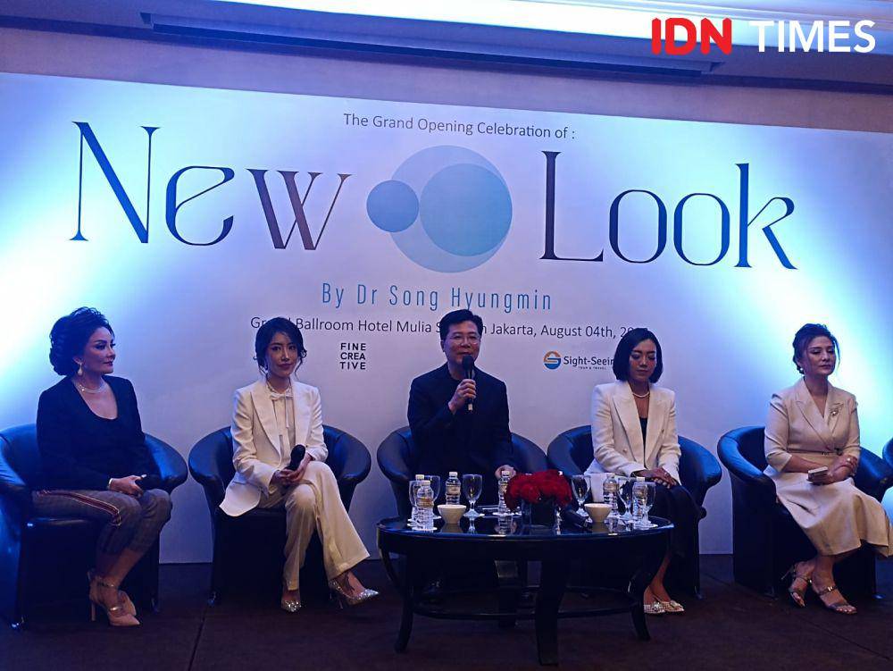 Press Conference The Grand Opening Celebration of New Look di Hotel Mulia Senayan, Jakarta. 4 Agustus 2023. (IDN Times/M. Tarmizi Murdianto)