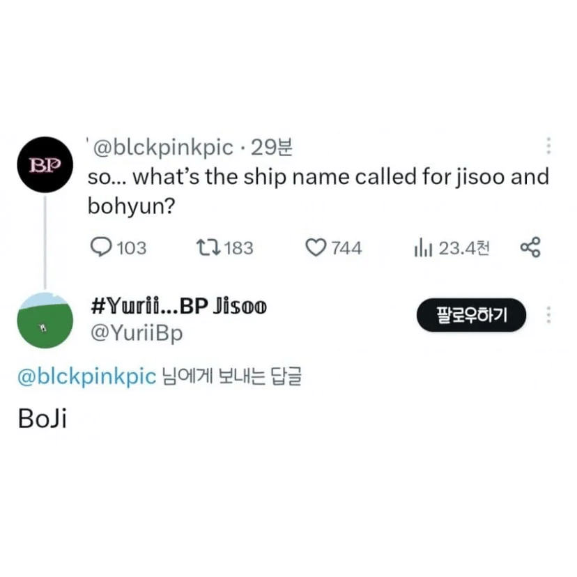 nama couple Jisoo BLACKPINK dan Ahn Bo Hyun (twitter.com/blckpinkpic | twitter.com/YuriiBp)