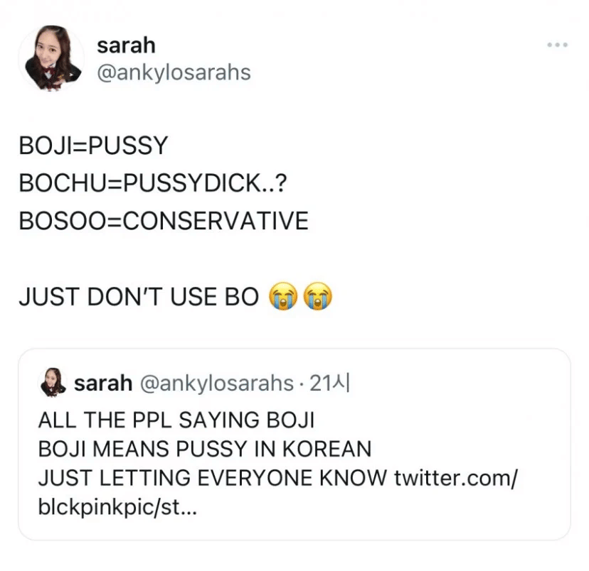 nama couple Jisoo BLACKPINK dan Ahn Bo Hyun (twitter.com/ankylosarahs)