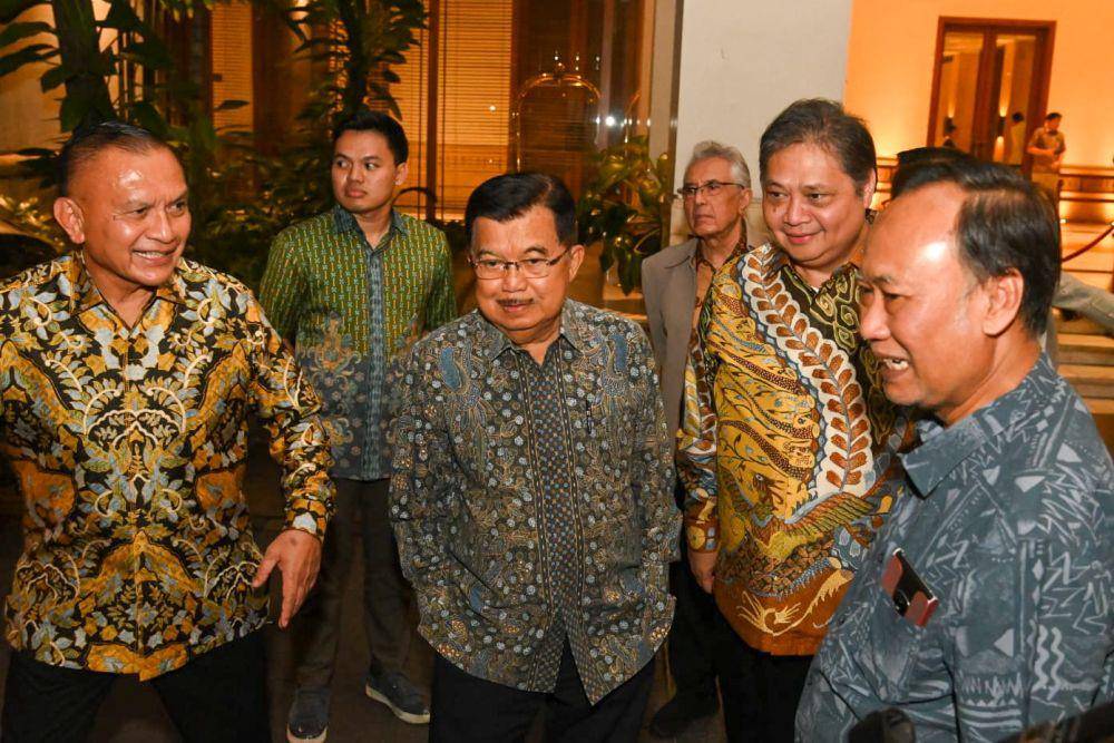 Pertemuan tertutup Airlangga dengan sesepuh dan para mantan ketua umum partai Golkar di Darmawangsa Hotel, Kebayoran Baru, Jakarta Selatan, Jumat (4/8/2023). (Dok. Partai Golkar)