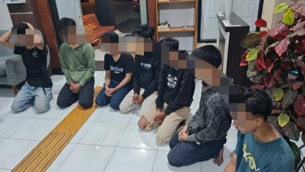 Kedapatan Bawa Celurit, 7 Remaja Diamankan Polres Bantul