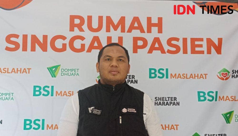Penanggung jawab Shelter Harapan Makassar, Syarif (31). (Dahrul Amri/IDN Times Sulsel)