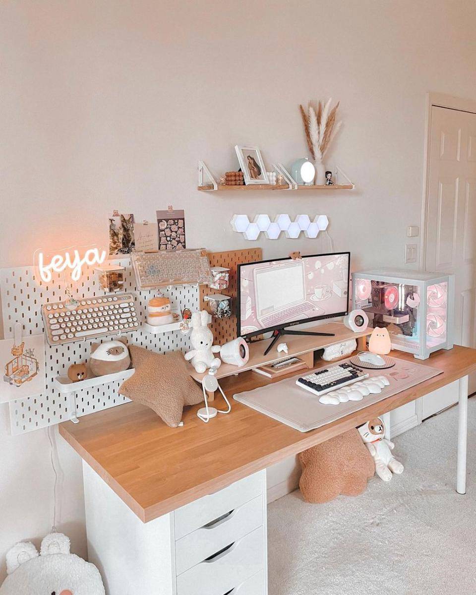 ide set up gaming (instagram.com/cozyleafs)