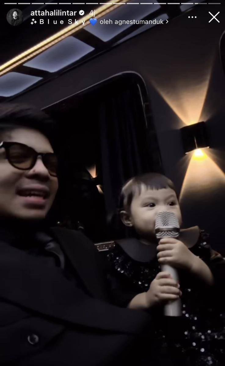 potret Ameena tampil di Konser Semesta Kris Dayanti (instagram.com/attahalilintar)