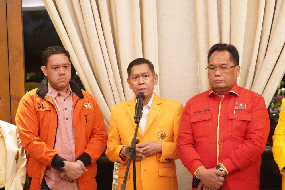 Dalam pertemuan dengan Airlangga, banyak arahan dan strategi yang dibagikan Ketum Golkar itu kepada seluruh pimpinan ormas yang dimiliki partai bernomor urut 4 di Pemilu 2024 ini. (Dok. Partai Golkar)