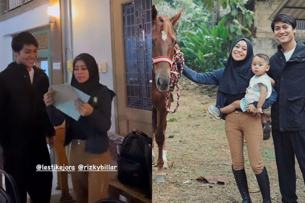 7 Momen Rizky Billar Beri Hadiah Kuda di Ulang Tahun Lesti