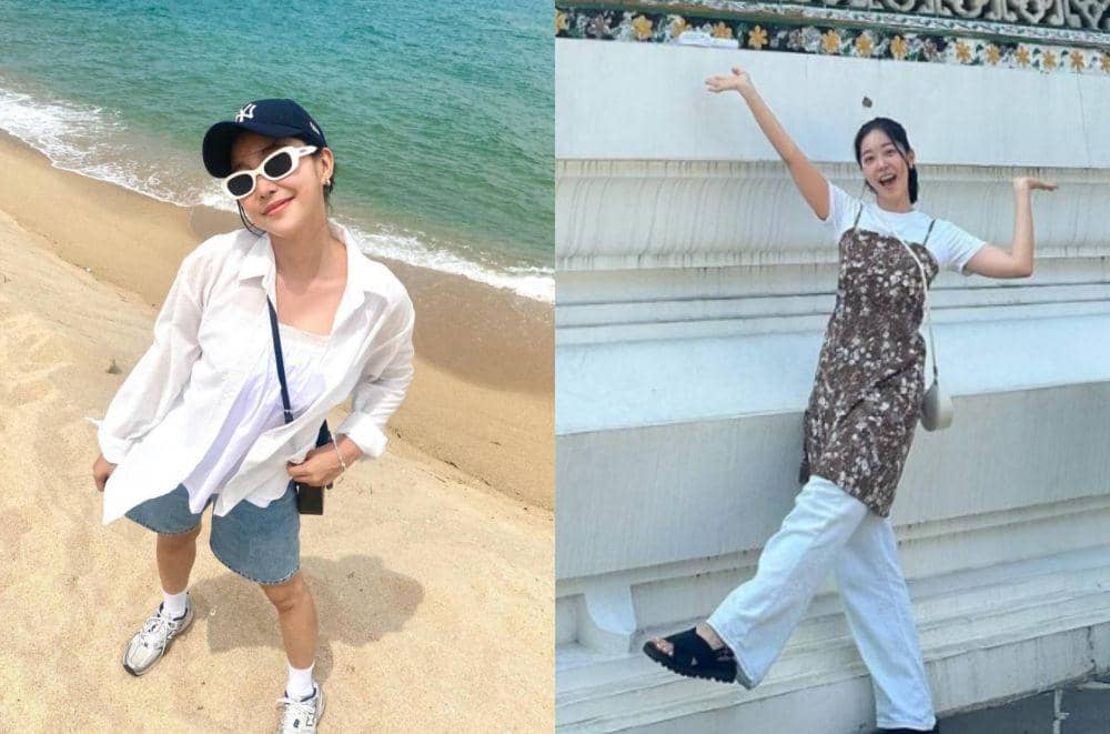 8 Ide OOTD Liburan Simple ala Kim Ga Eun, Comfy Abis!
