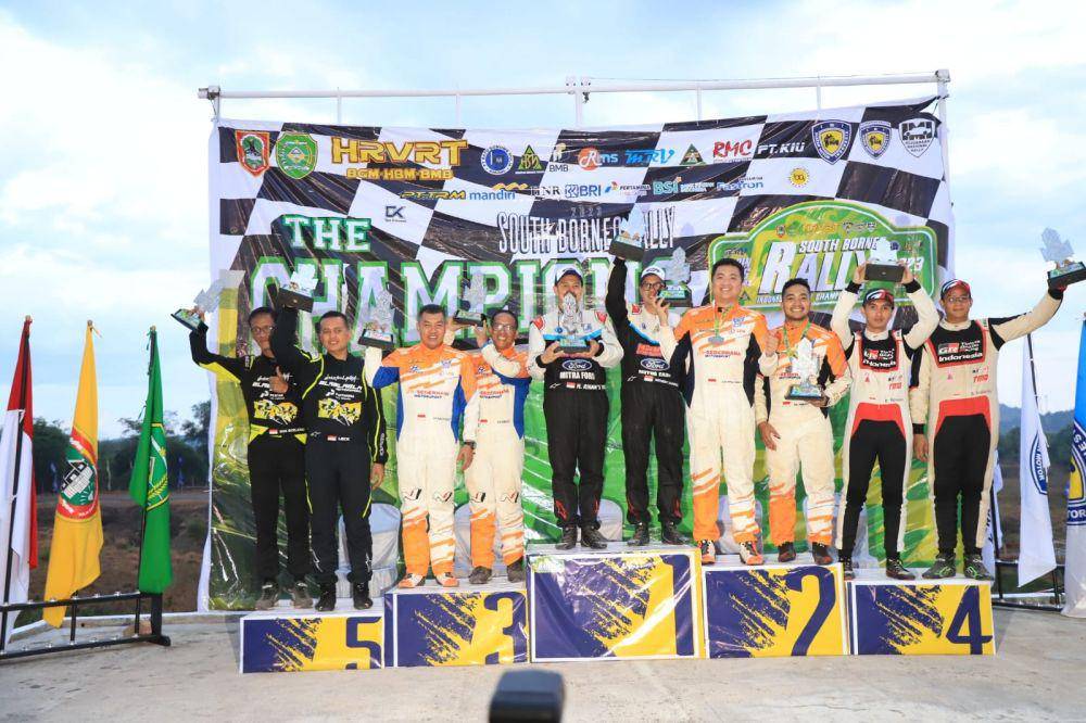 Musa Rajekshah meraih peringkat 5 overall South Borneo Rally, Sabtu (6/8/2023) (Dok.Istimewa)