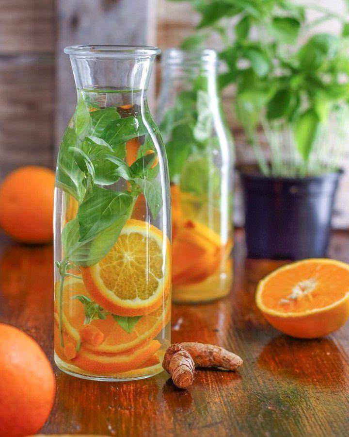 Ilustrasi infused water antara jeruk dan jahe (instagram.com/happyfoodstube)