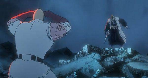 Rose terkena tembakan Star Flash ( Dok. Pierrot / Bleach: Thousand-Year Blood War )