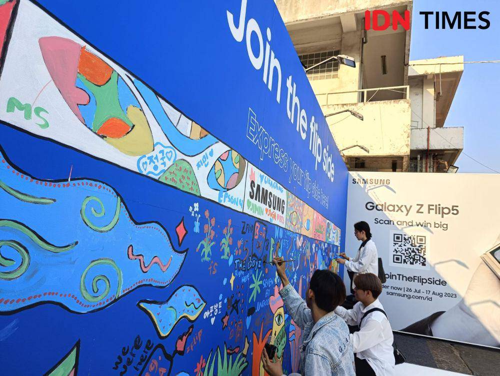Samsung gelar Flip Town di M Bloc Space (IDN Times/Fatkhur Rozi)