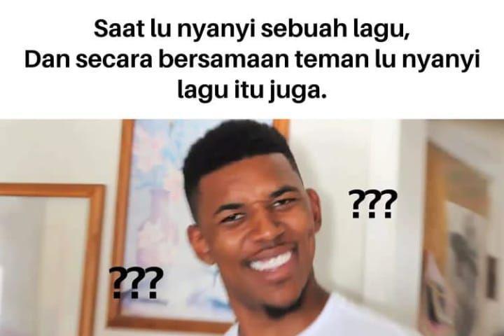 10 Meme Momen Kocak saat Dengar Lagu, Relate Abis!