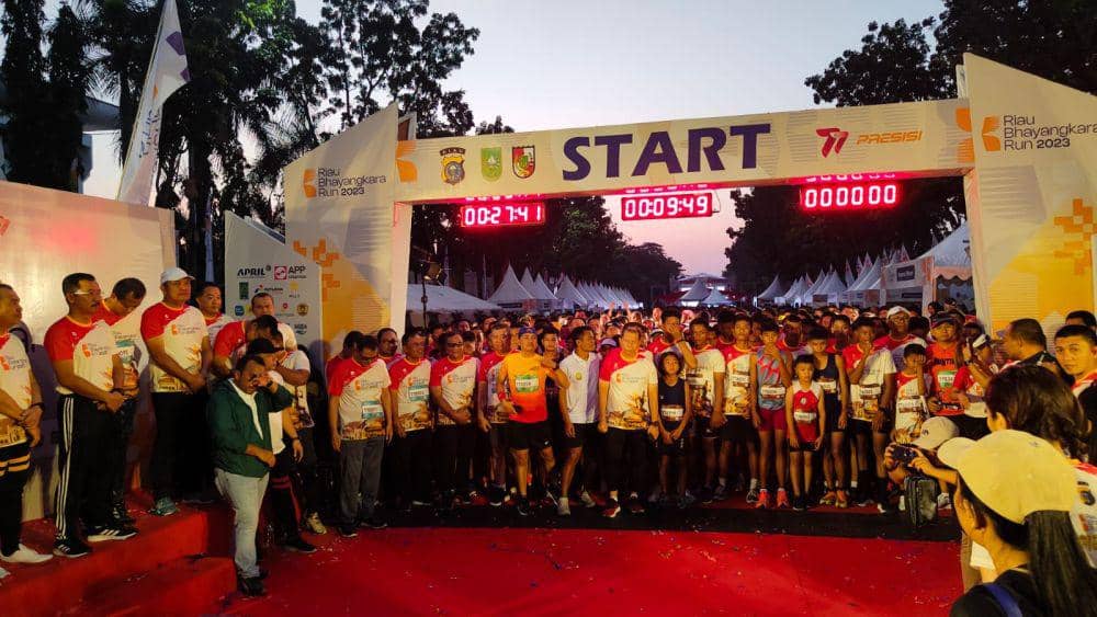 Riau Bhayangkara Run sukses digelar. (Dok. Istimewa)