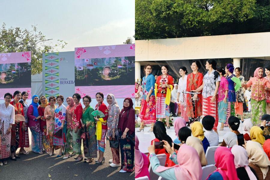 Potret Pemred dan Jurnalis Perempuan Berkebaya Encim, Tampil Anggun