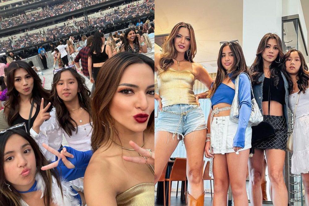 7 Potret Nia Ramadhani Nonton Konser Taylor Swift Bareng Mikhayla