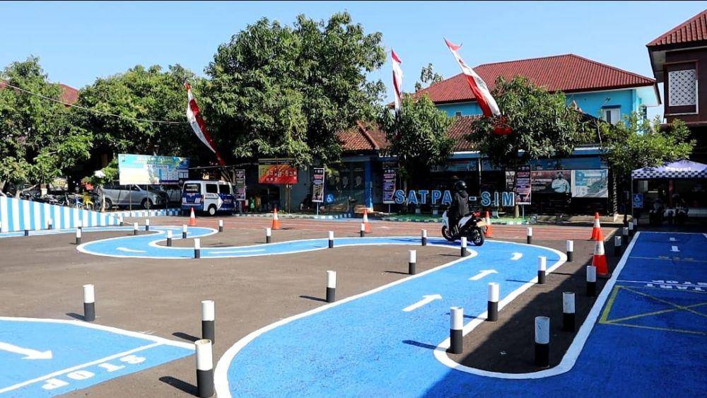 Lintasan ujian praktek SIM C saat ini/ IDN Times/ Istimewa