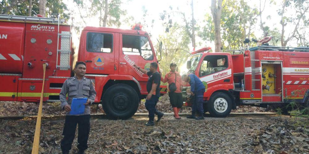 Mobil pemadam kebakaran BPBD Bantul. (Dok. Polres Bantul)