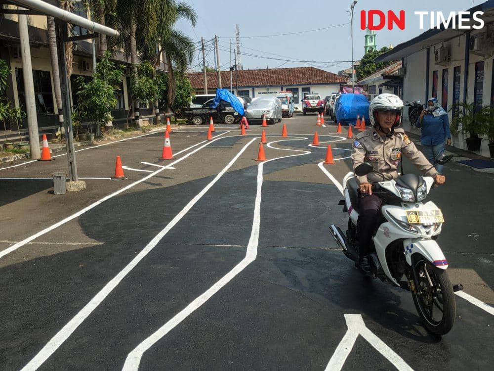 Satlantas Polresta Bandar Lampung Hapus Ujian SIM Zig-zag dan Angka 8
