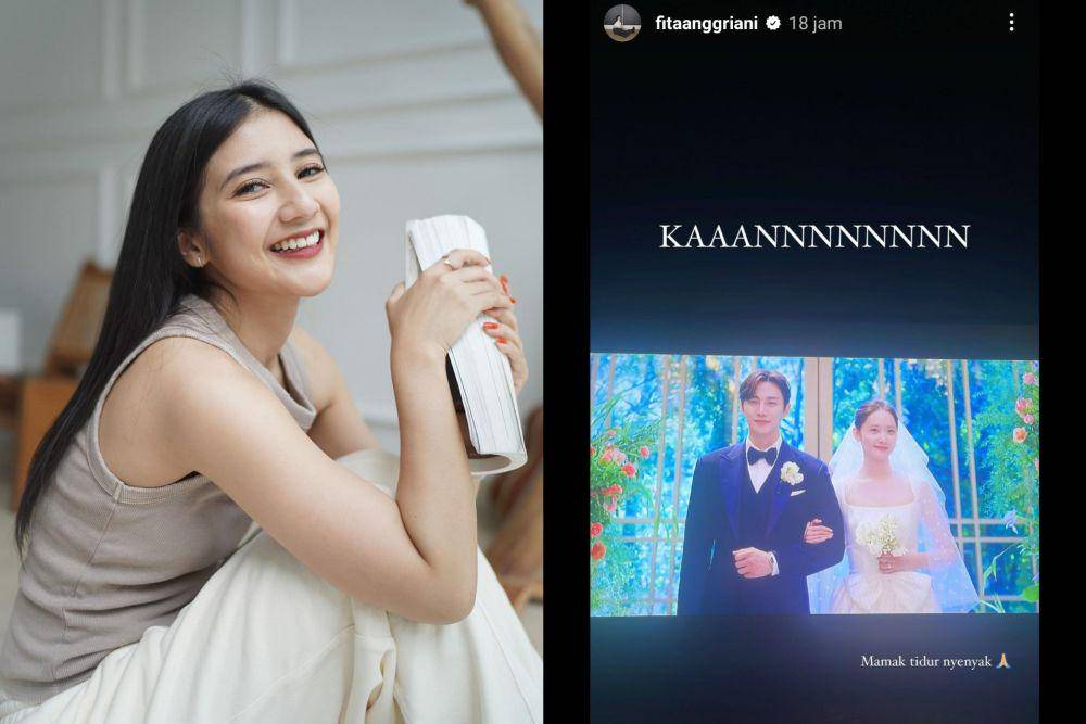 potret Fita Anggriani nonton drakor King The Land (instagram.com/fitaanggriani)