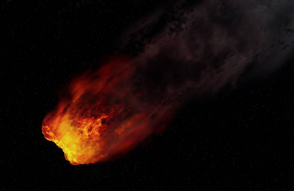 ilustrasi meteor terbakar (Pixabay/Alexander Antropov)