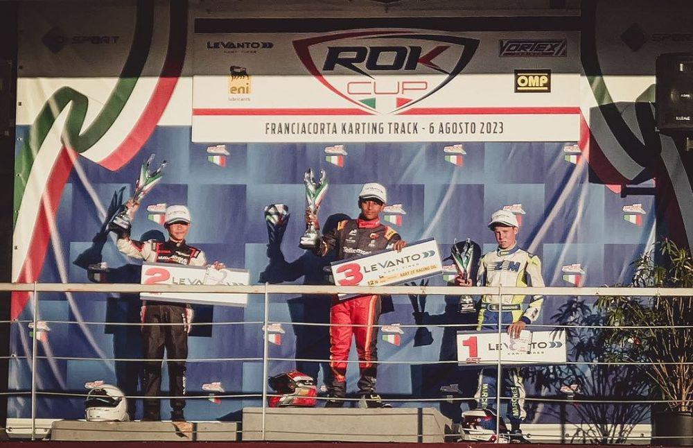 Pembalap Indonesia Qarrar Firhand Raih Podium di Junior ROK Cup Italy