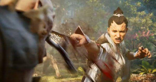 Ashrah membunuh iblis ( Dok.  NetherRealm Studios / Mortal Kombat 1 )